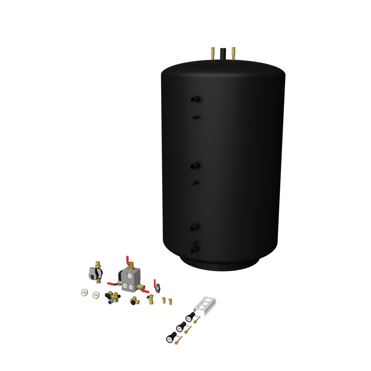 Tankpaket 1800L 1x1800 oisolerade Buffert