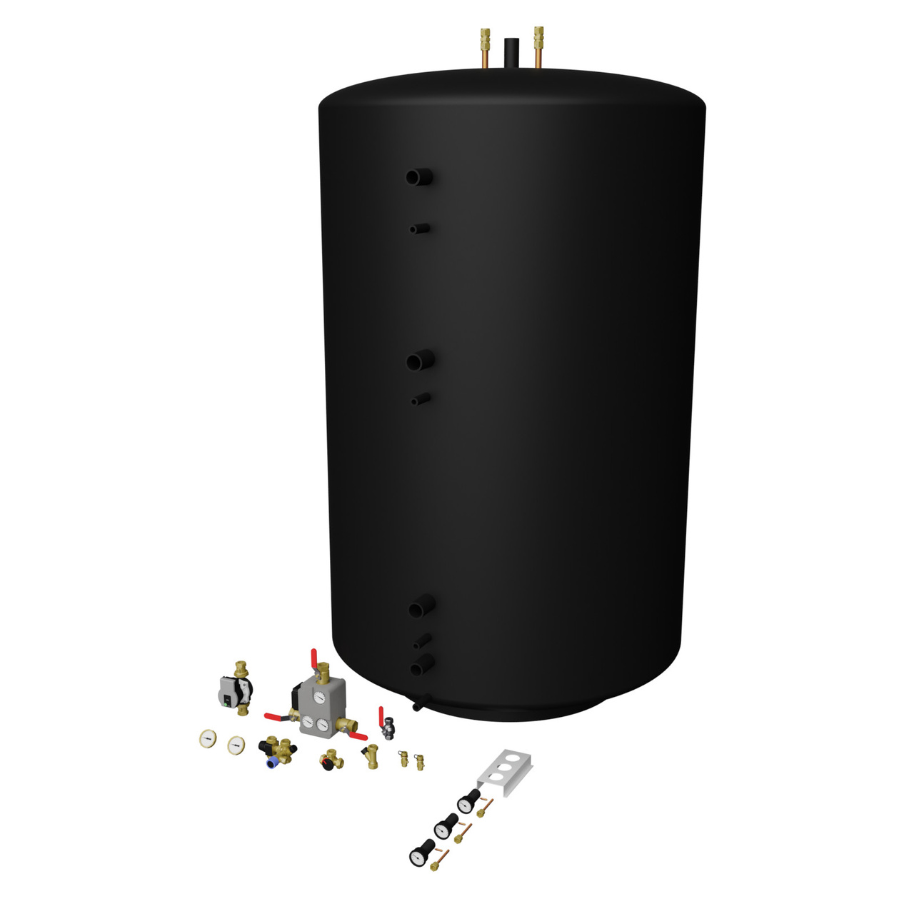 Tankpaket 3000L 1x3000 oisolerade Buffert