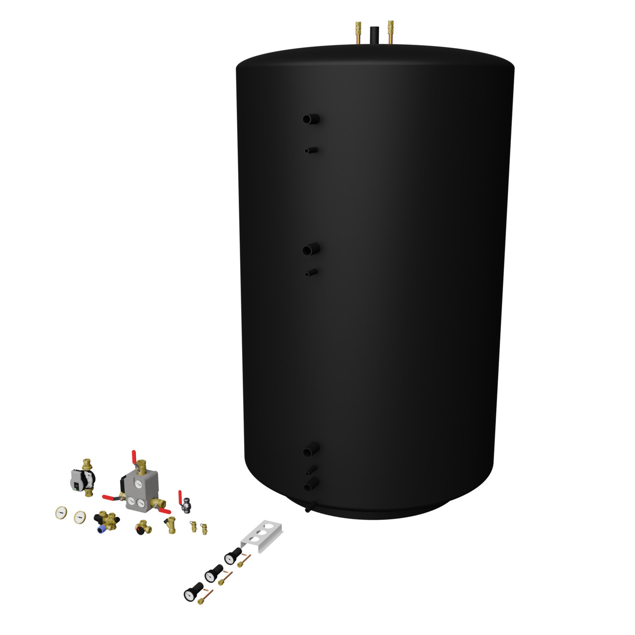 Tankpaket 5000L 1x5000 oisolerade Buffert