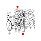 Kullagerplåt tubrensning övre/under Gilles 2,3,10,4
