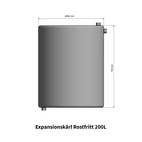 Expansionskärl 200L Rostfritt