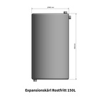 Expansionskärl 150L Rostfritt