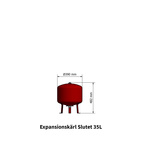 Tryckexpansionskärl 35L med armatursats