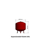 Tryckexpansionskärl 100L med armatursats