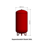 Tryckexpansionskärl 300L med armatursats