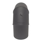 Rökrör vinkel 0-90° justerbar Ø150mm med sotlucka