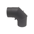 Rökrör vinkel 0-90° justerbar Ø150mm med sotlucka